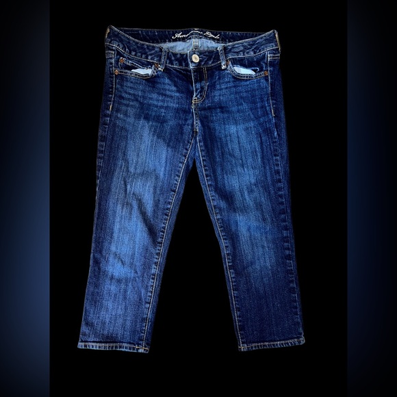 American Eagle denim capris skinny size 10 - Picture 1 of 4